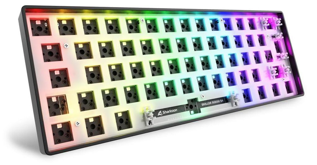 Sharkoon SKILLER SGK50 S4, 60%, Kábel, USB, QWERTY, RGB Obrázok produktu 