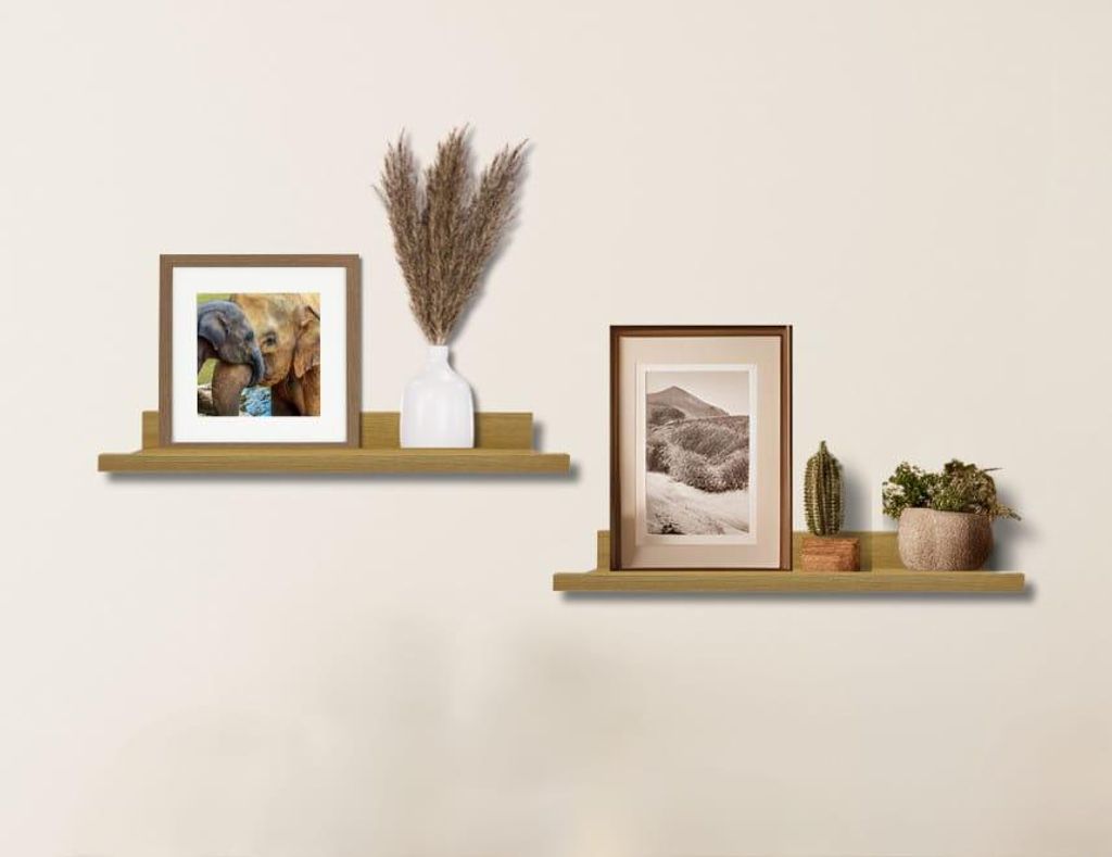 BD ART Modernes Wandregal aus Eiche, 100 cm, für Bücher, Produktbild 