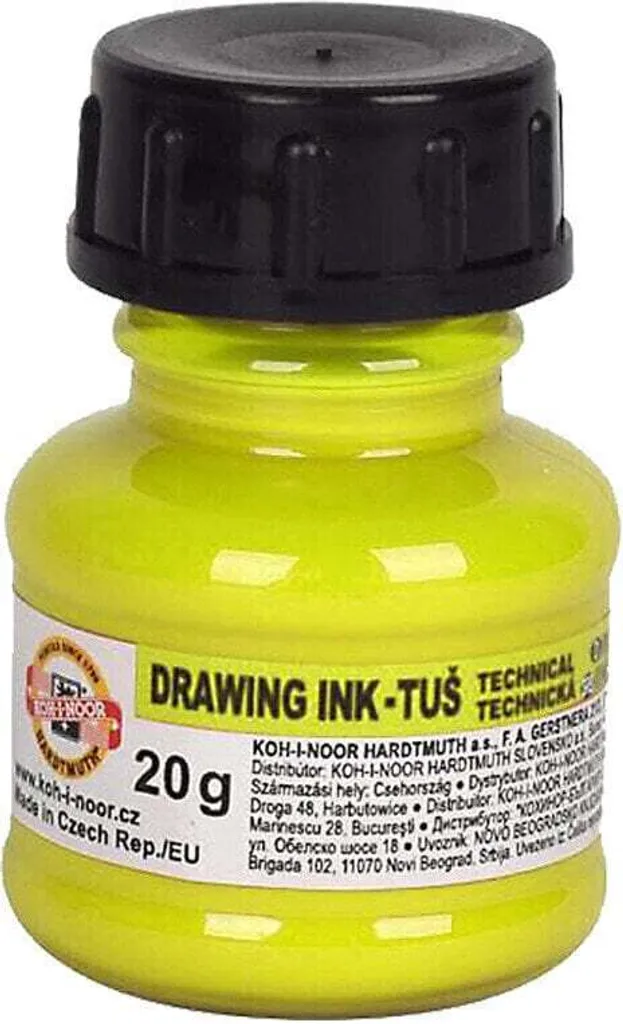 Inchiostro Koh-I-Noor 0141790002LP Giallo Fluorescente | Stock 20g