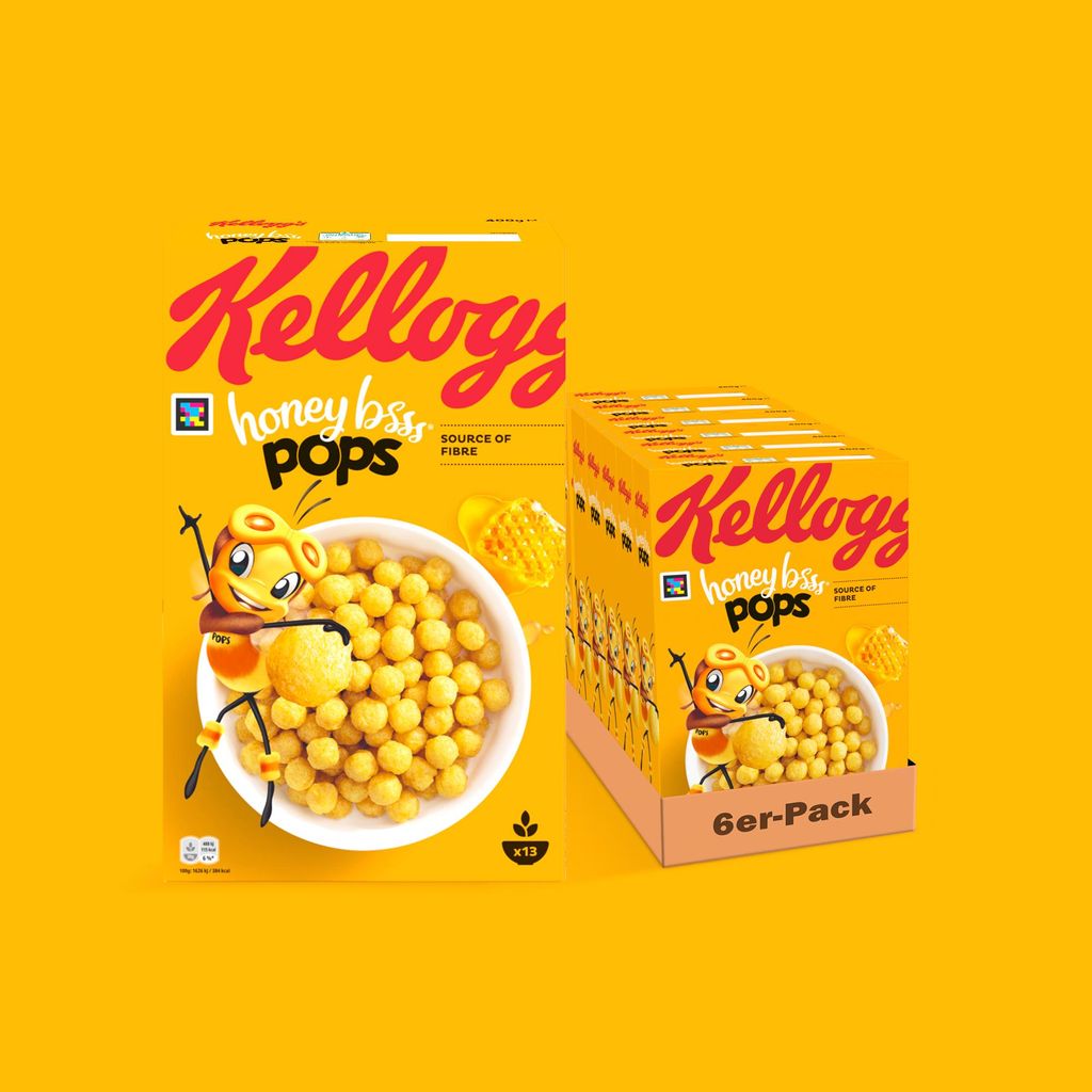 Kellogg's Honey Bsss Pops - 6x 400g Produktbild 