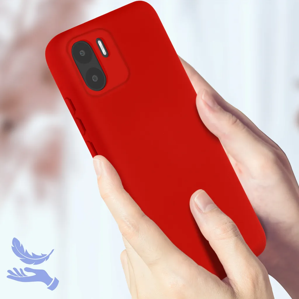 Per Xiaomi Redmi A1 Custodia in silicone liquido Paraurti per Redmi A1