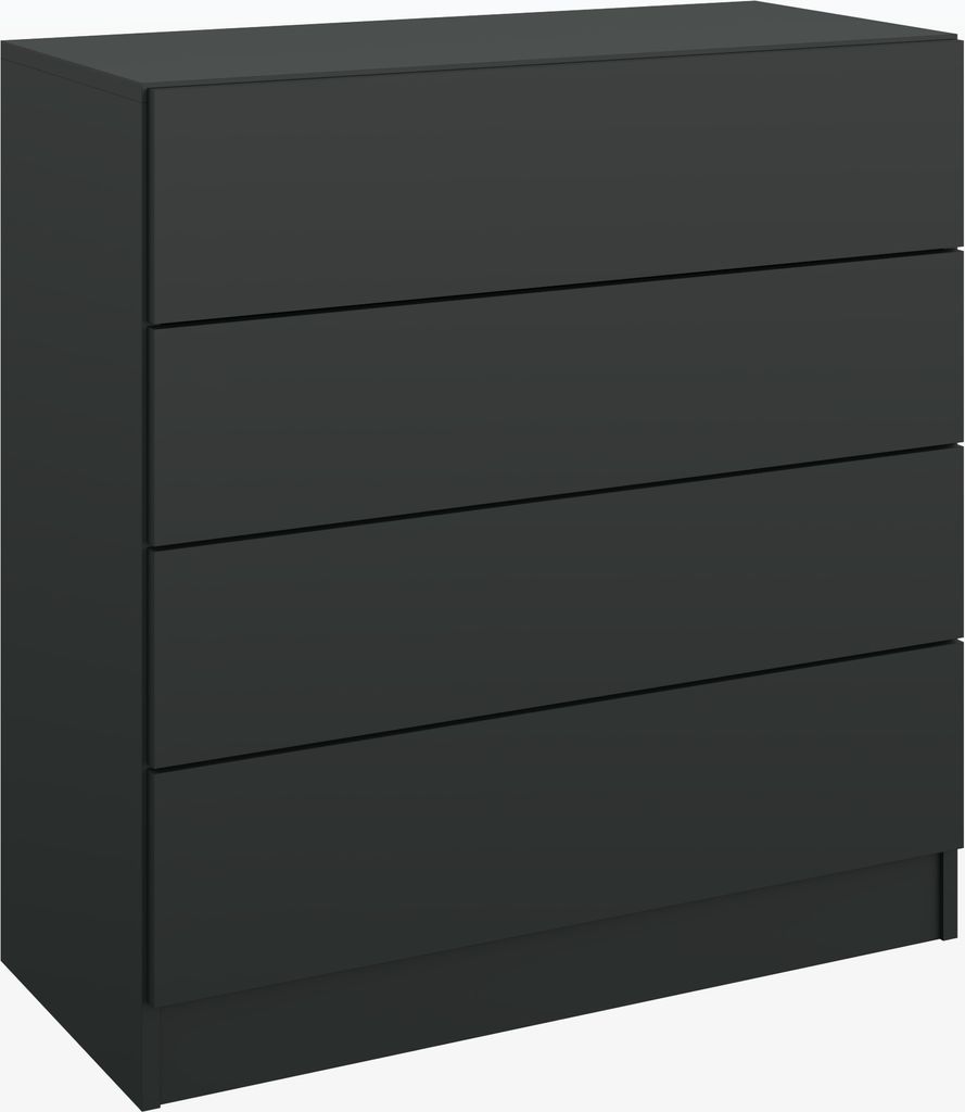 Kommode "Vaasa" 4 SK schwarz-matt