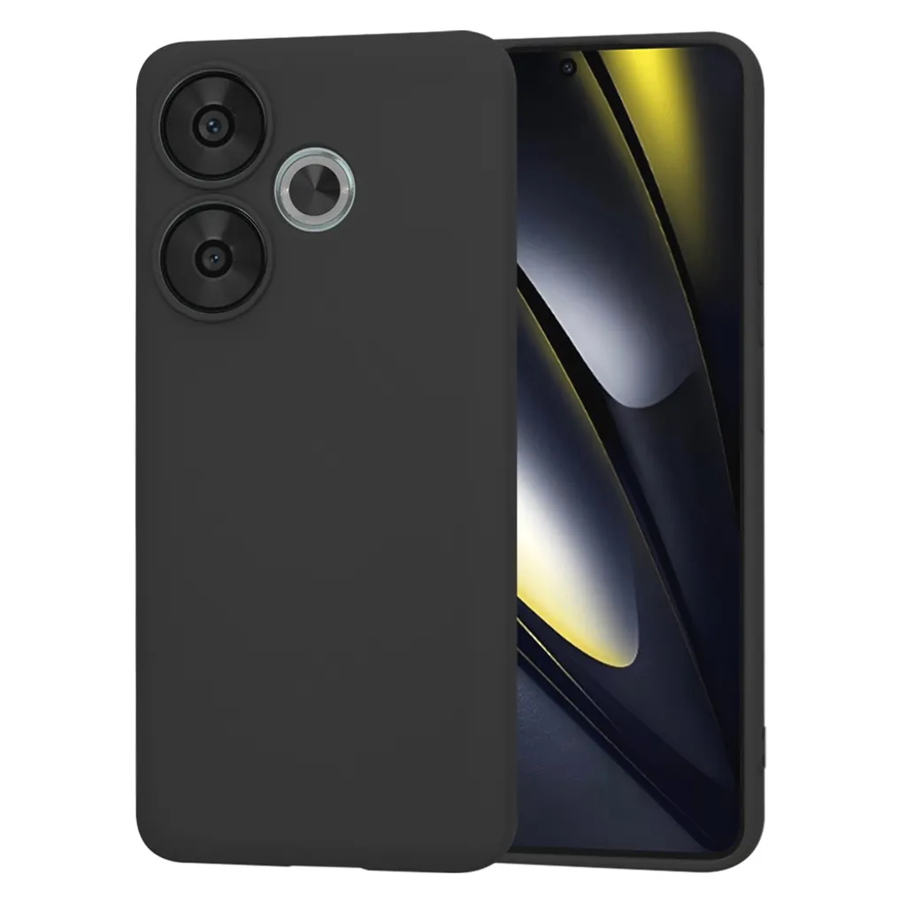 Custodia Techsuit Soft Flex Back Cover per Xiaomi Poco F6 - Nero
