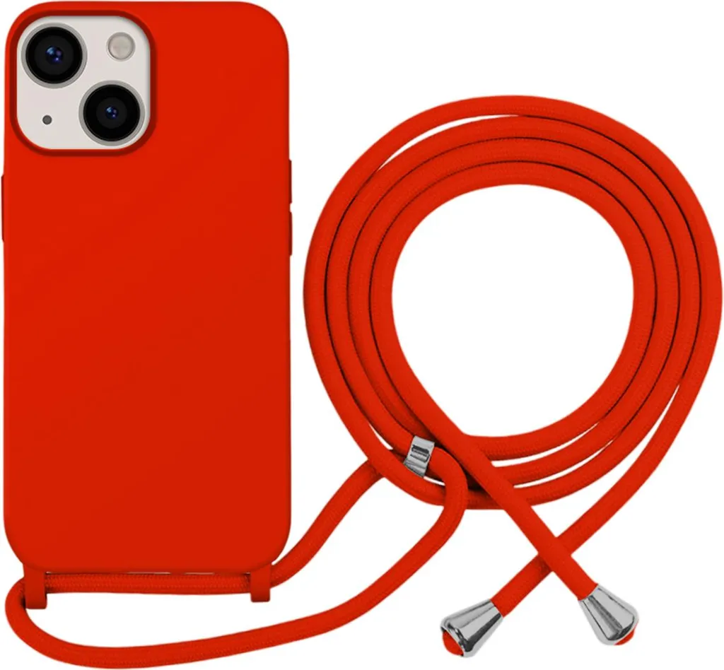 Moxie, custodia in TPU Color Lace per iPhone 13 con catena, rosso
