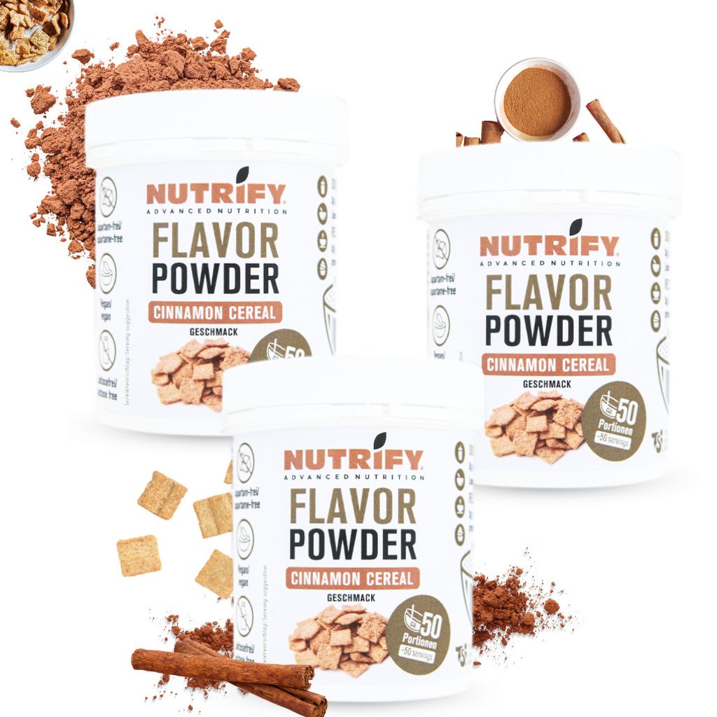 Flavor Powder Geschmackspulver 3er Bundle Cinnamon Cereal 3x150g Set