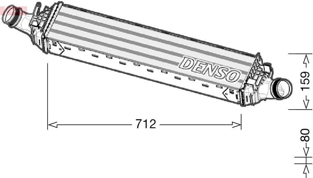 DENSO DIT02038 Ladeluftkühler LLK für AUDI A6 Avant (4G5, Produktbild 