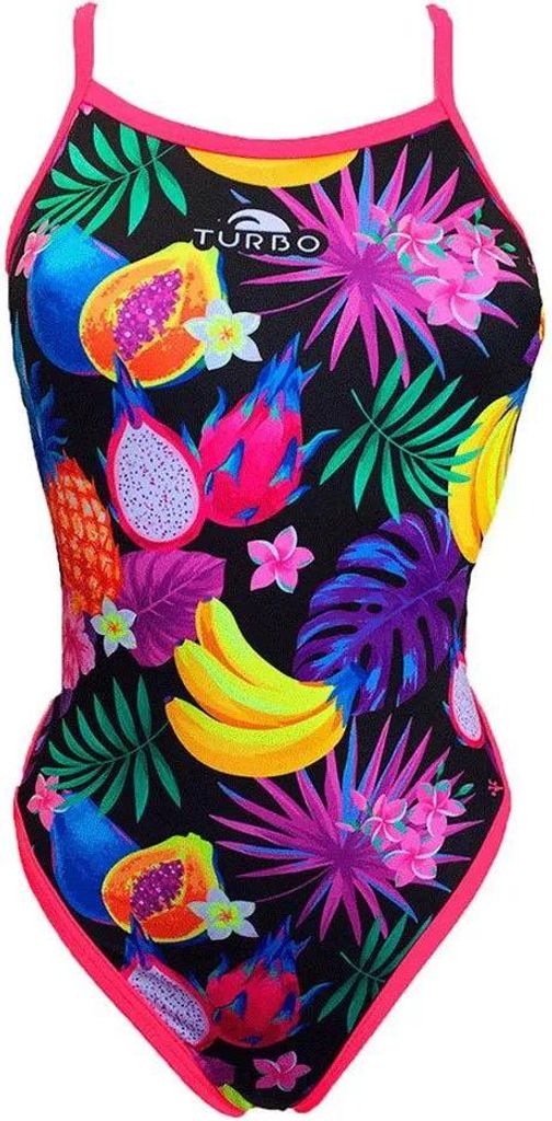 Turbo Fruity Jungle Badeanzug Mehrfarbig S Damen Mehrfarbig S