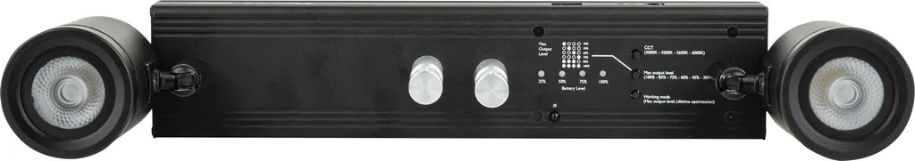 Projecteur Double Faisceau Blanc CCT Showtec Event Bar 2 Batterie