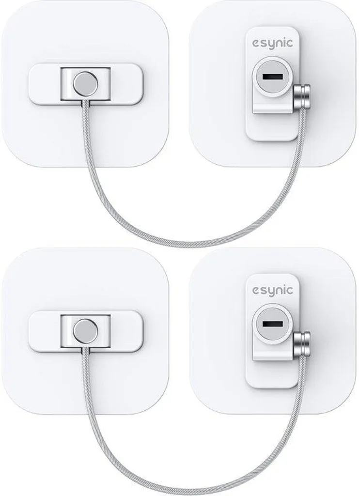Verrou de sécurité blanc pour frigo et congélateur à câble flexible