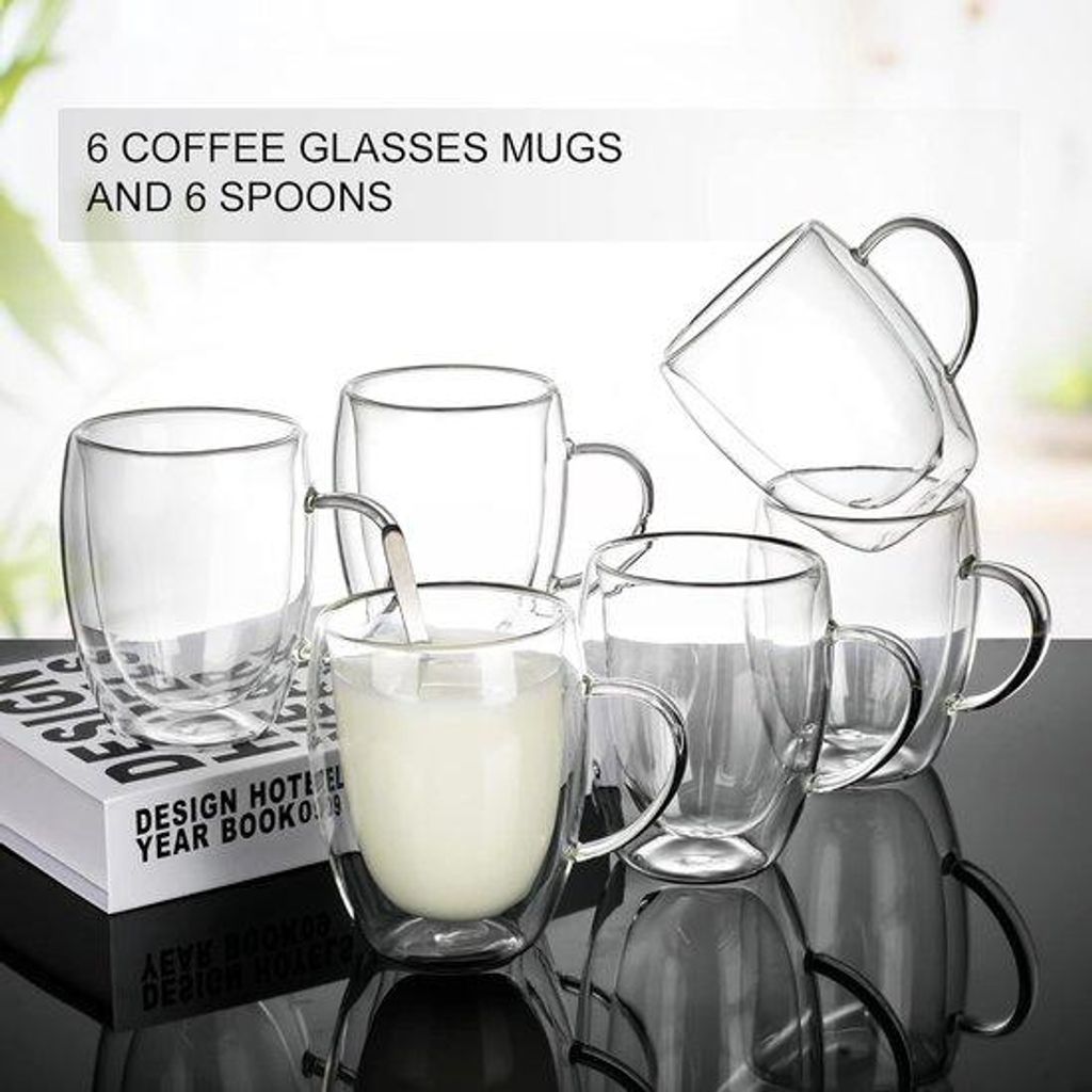 Luxus Kaffee Gläser 6er Pack