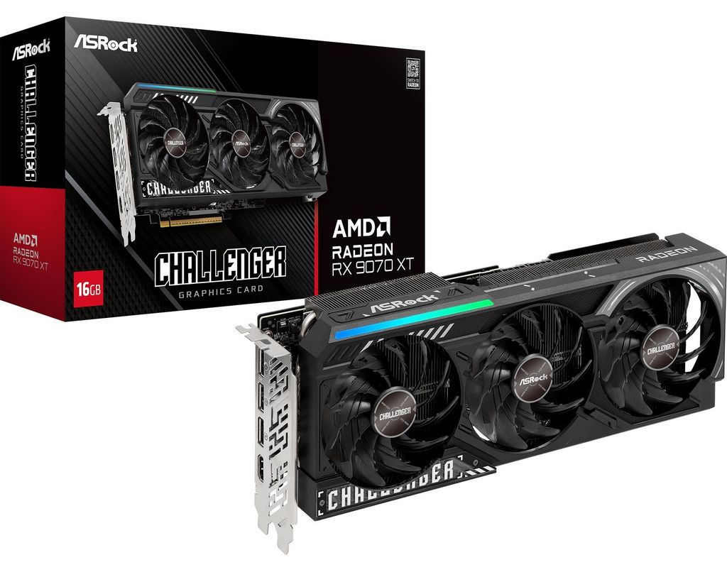 VGA ASRock Radeon RX 9070 XT 16GB Challenger Produktbild 