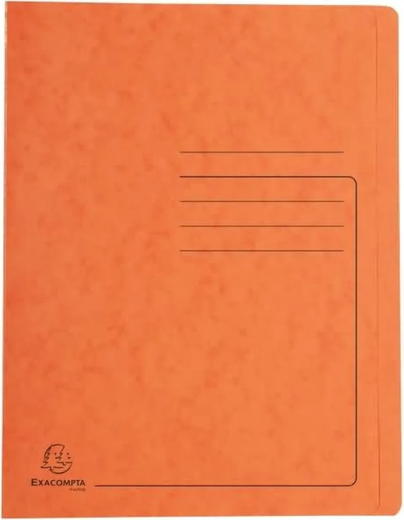 Cartelline Arancioni Exacompta 39994E - Design Professionale DIN A4