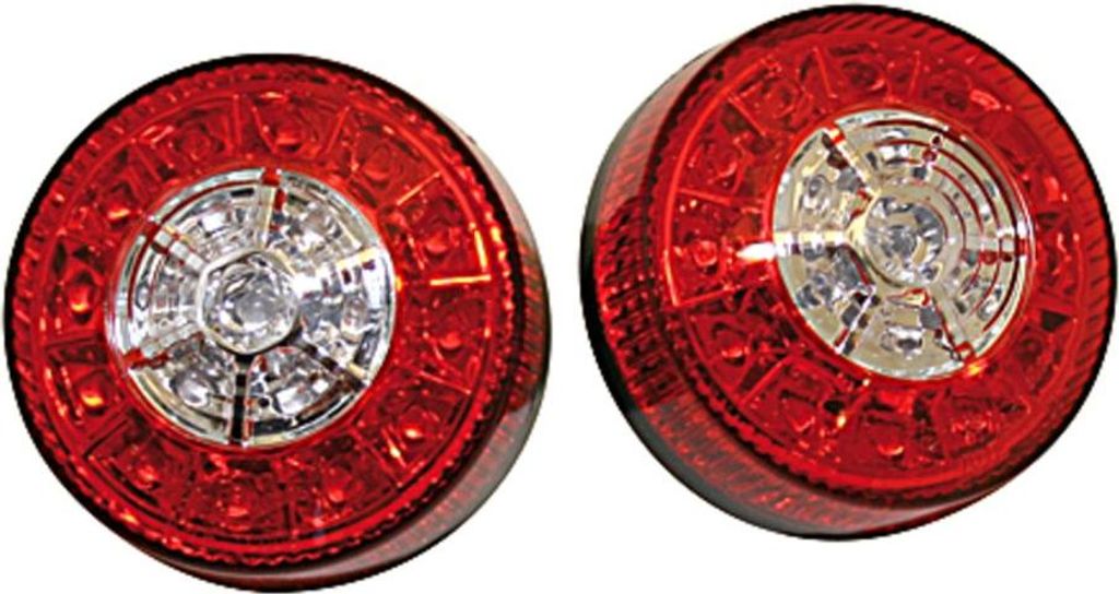 HIGHSIDER smart LED Rück-, Bremslicht, Blinker Für ATV Schwarz/Rot 3in1, E- (Paar)