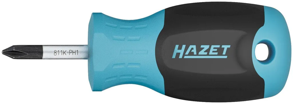 Hazet 811K-PH1 Cacciavite a Croce Corto Stubby Professionale PH1