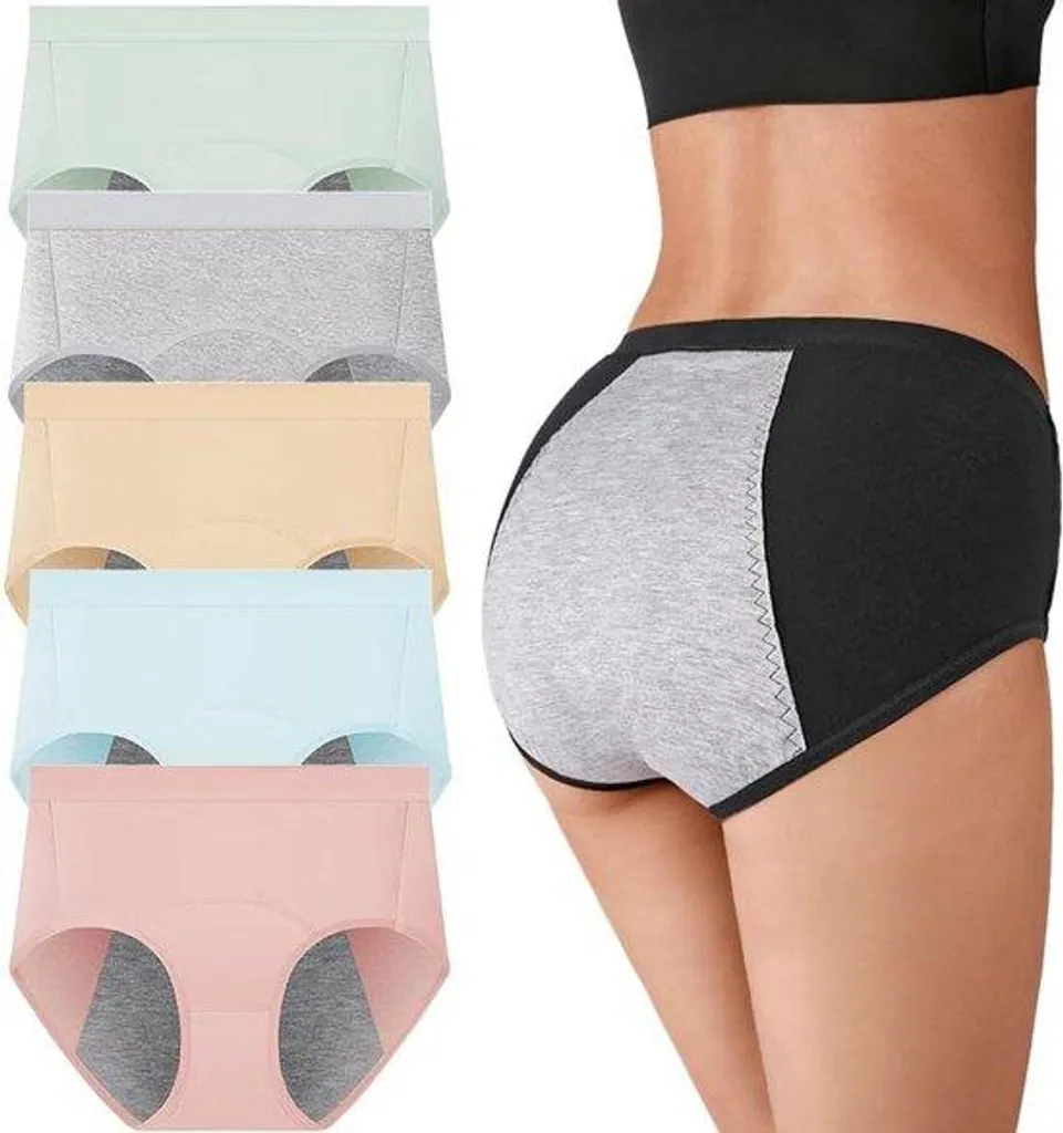 Culotte menstruelle flux abondant 3XL lot de 5 pour nuit et sport zen
