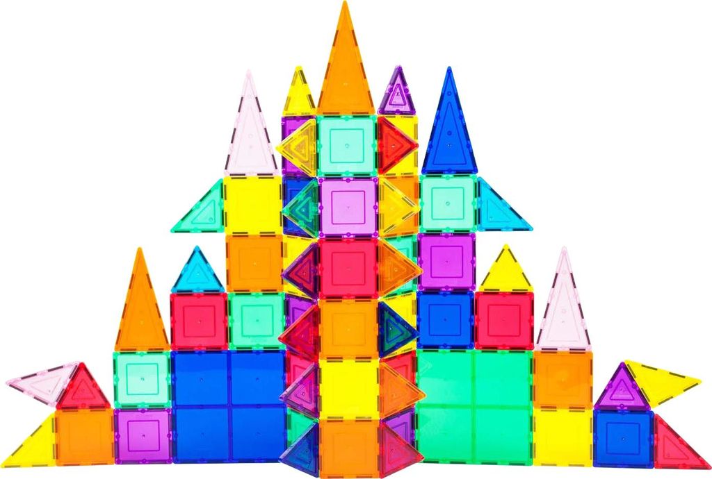 PicassoTiles 3-D Magnetic Tiles, Zestaw do budowania, 3 Zdjęcie produktu 