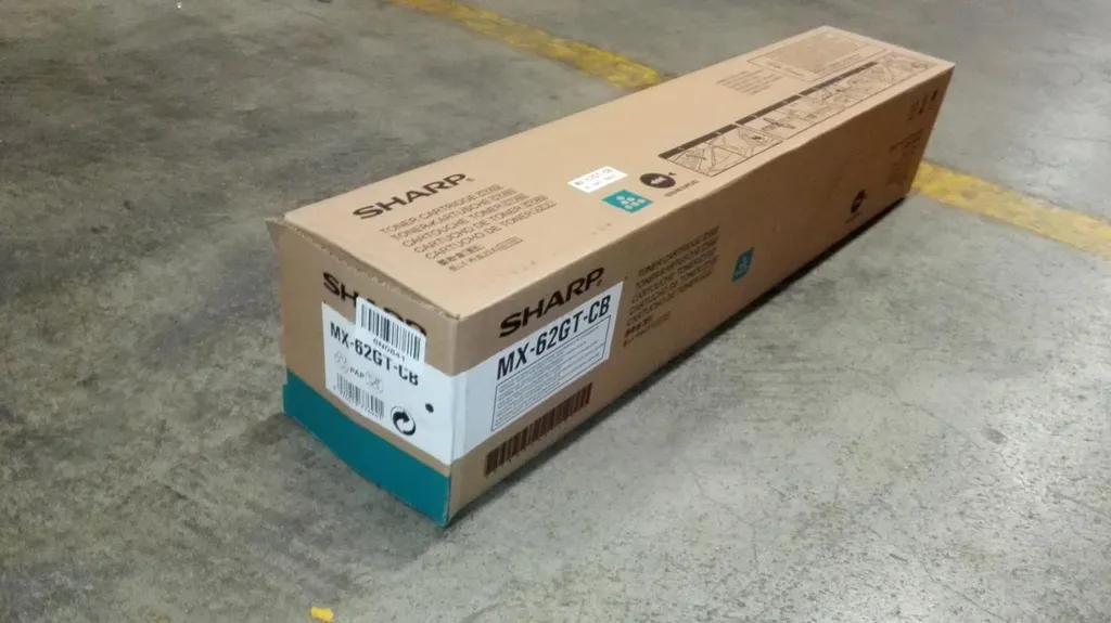 Toner laser cyan Sharp MX62GTCB pour impression de rapports 40k