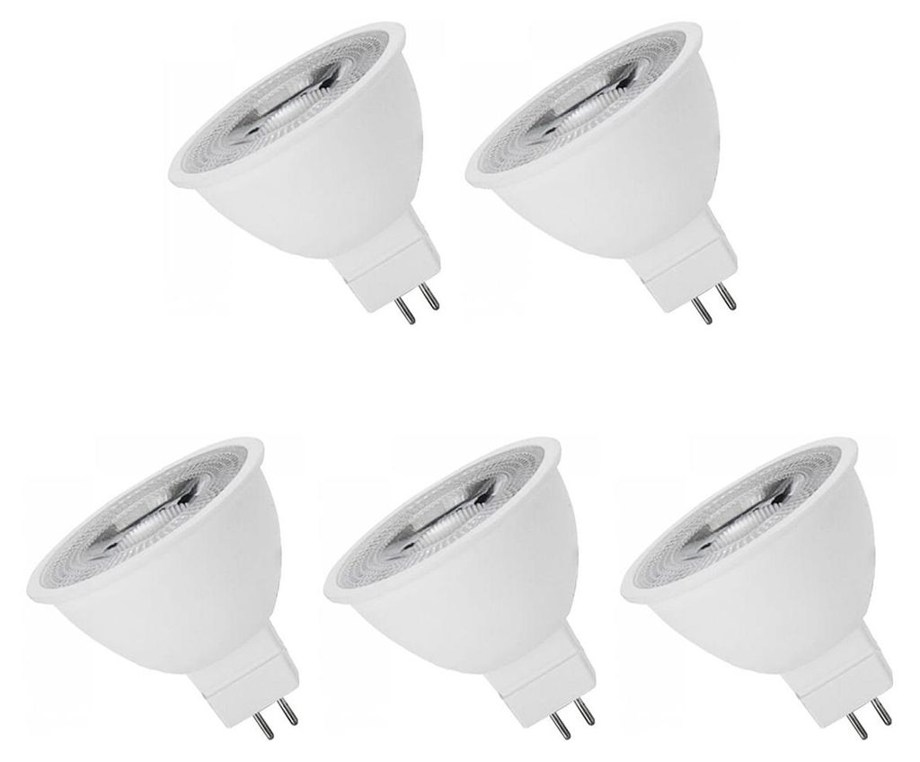 Spectrum GU5.3 LED Spot Lampe 6W 450lm 4000K Neutralweiß 12V 5 Stück