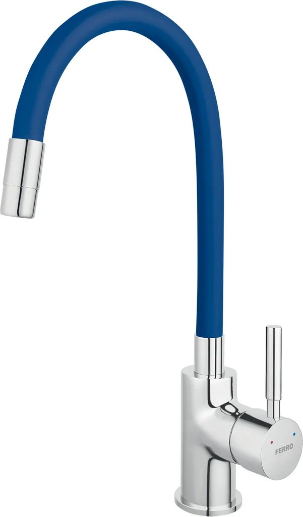 Miscelatore Ferro 70710,0MD: Design Blu e Cromo per la Tua Cucina
