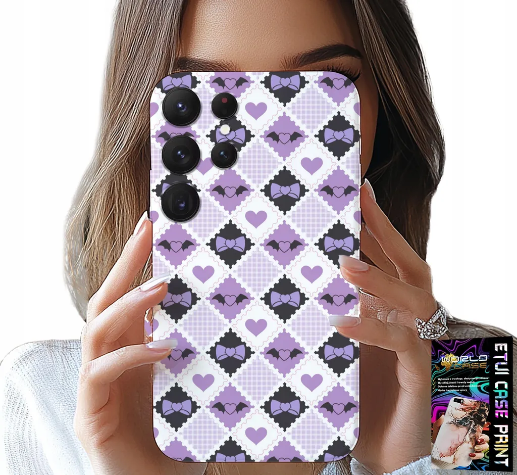 Etui Samsung S23 Ultra Hearts - Cover Sottile Design d'Autore