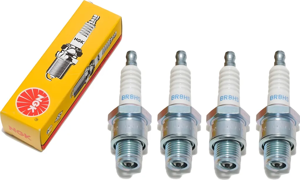 Set Risparmio 4 Candele NGK BR8HS - 14,0mm Passo Corto 12,7mm