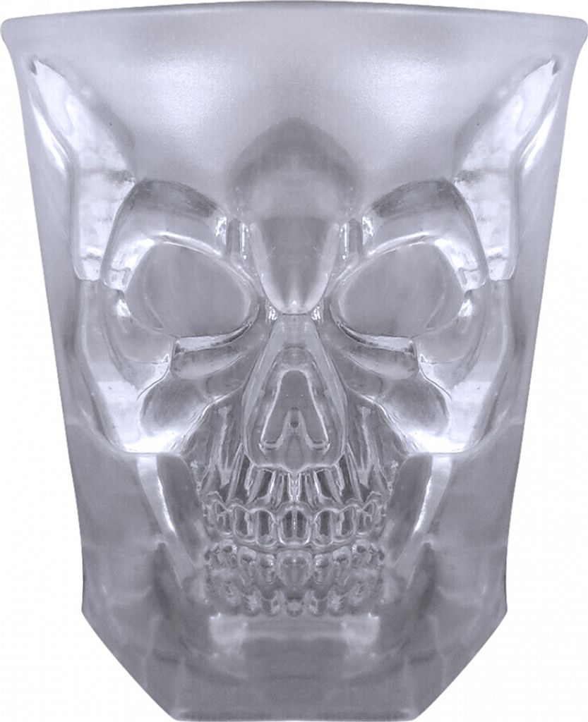 Totenkopf Scotch & Whisky Glas für Halloween