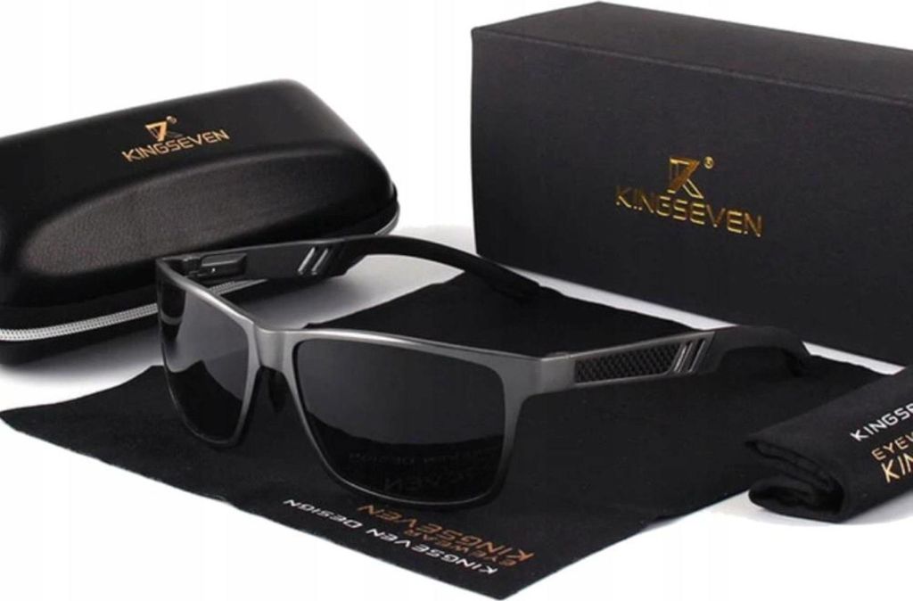 Kingseven - Sonnenbrillen - für Männer - UV400 - Sport - Schwarze Gläser - Herrenmode