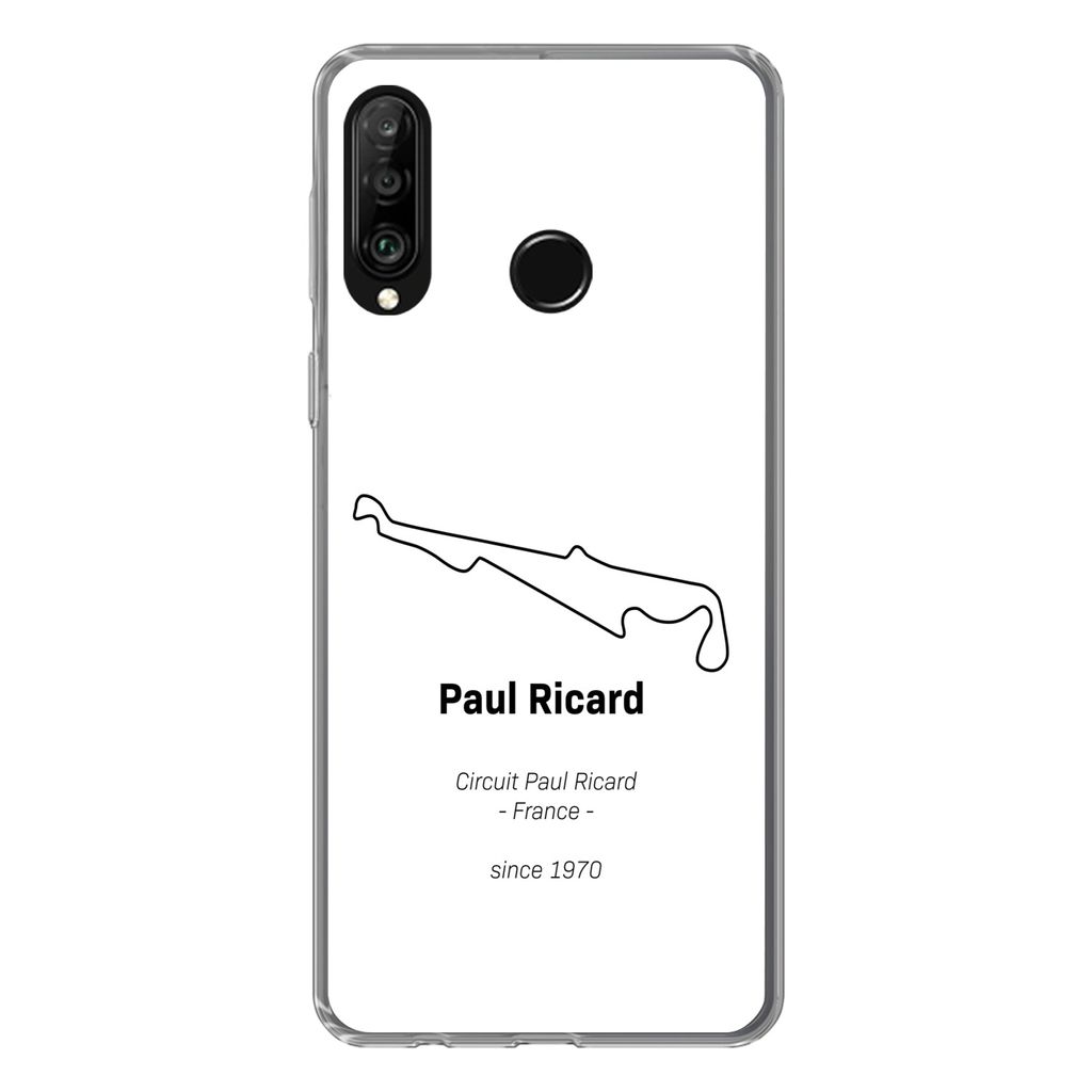 MuchoWow Handyhülle Schutzhülle Hülle für Huawei P30 Lite Formel 1 - Frankreich - Rennstrecke Silikon Softcase Handy Hülle - Handyhülle