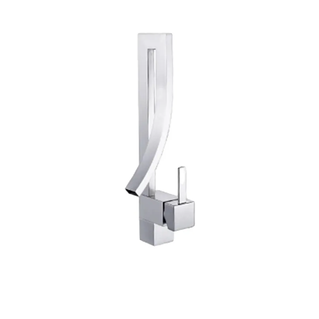 Miscelatore Lavabo Design Lusso Cromo - Rubinetteria Alta Qualità Bagno - 1