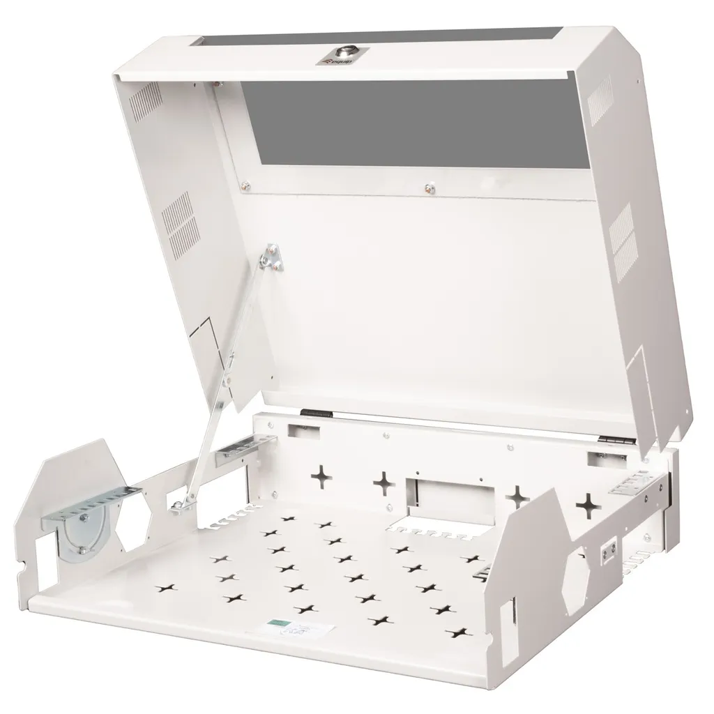 Coffret 19 pouces 5 UH compact ROLINE Basic en acier gris avec serrure