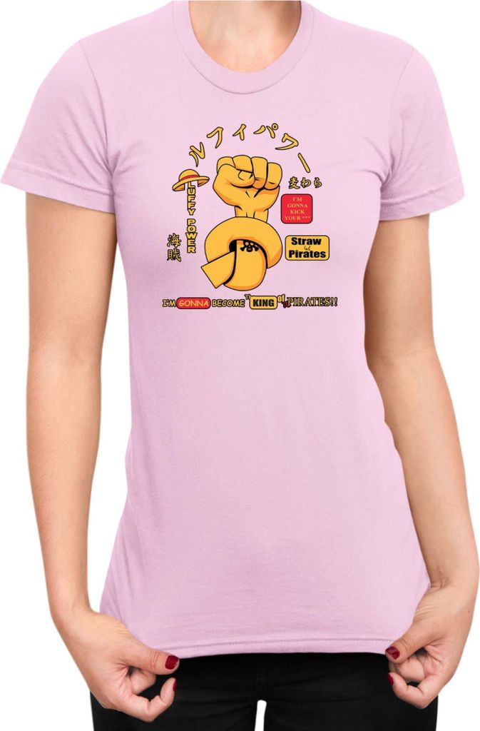 Damen T-Shirt Manga Japan Anime Comics Animation One Manga Piece Anime 0021, Lady 2XL / Hellrosa