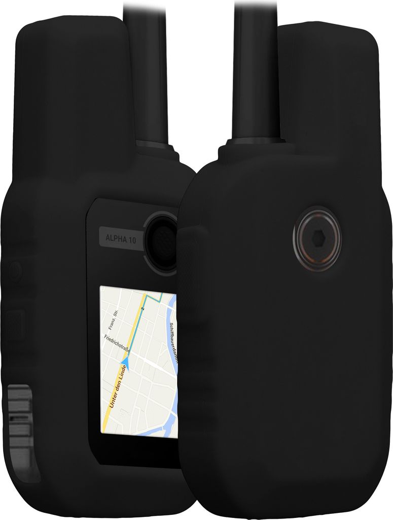 kwmobile Hülle kompatibel mit Garmin Alpha 10 - Schutzhülle für GPS Handgerät in Schwarz