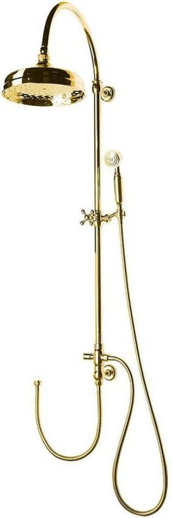 Sapho VANITY Duschsäule mit Armaturenanschluss, Retro, Gold