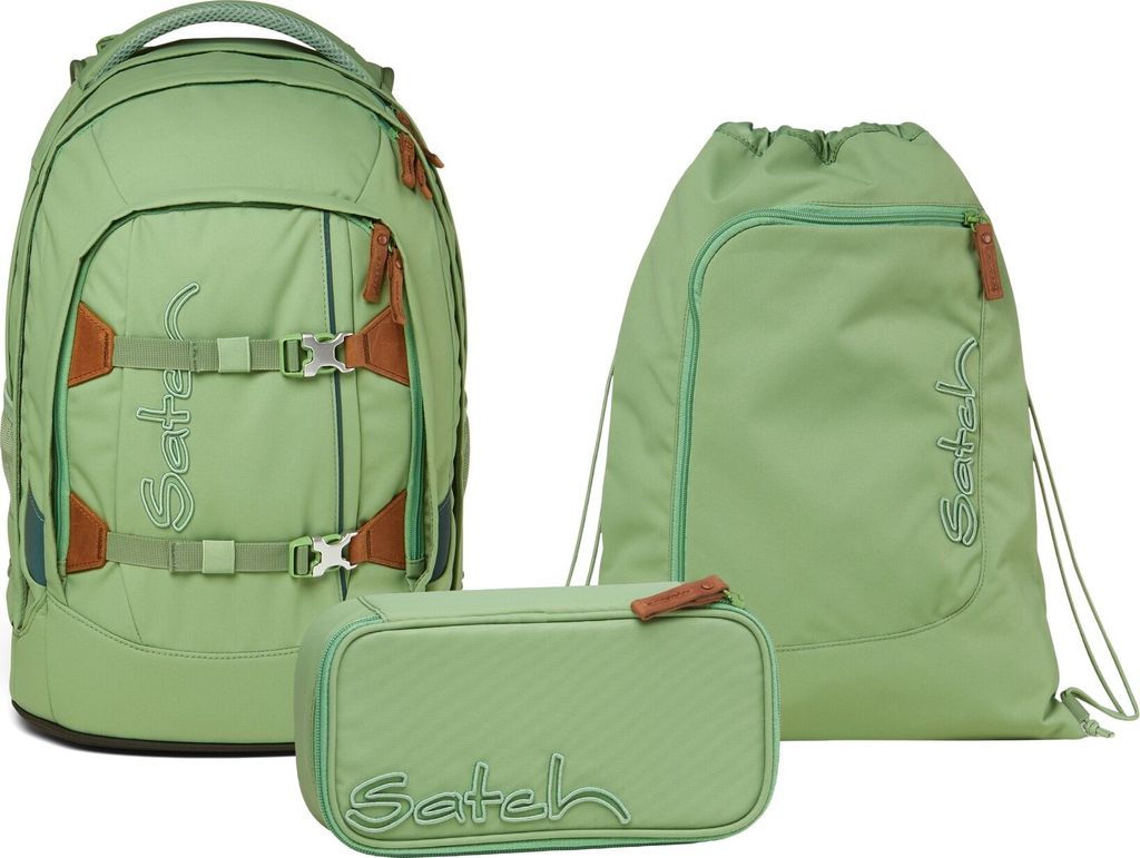Satch Pack Nordic Jade Green Schulrucksack Set 3tlg. Produktbild 