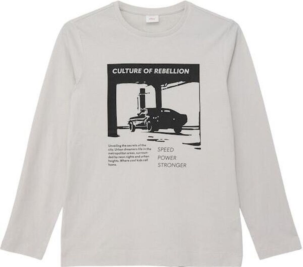S. Oliver T-Shirt GREY/BLACK M Produktbild 