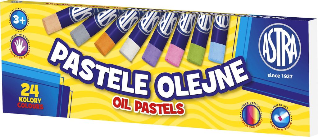Pastels à l'huile 24 couleurs Astra Image du produit 