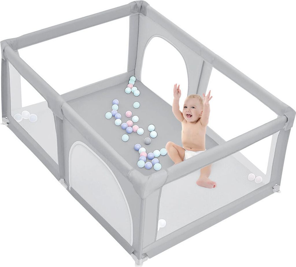 Baby Laufgitter Faltbar 180x120cm,mit 50 Produktbild 