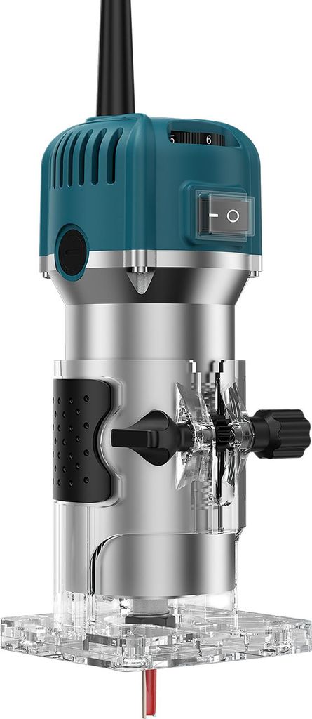 Produktbild von Oberfräse 800 W – 28.000 U/min, Variable Geschwindigkeit, 6,35 Mm Spannzange, Für Holzbearbeitung, Kantenfräsen & Muster