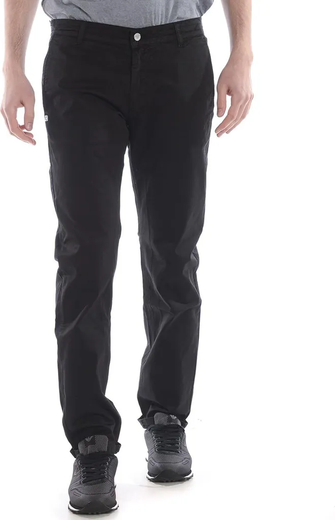 Pantalon de Costume Noir Daniele Alessandrini pour Travail et Sortie T31