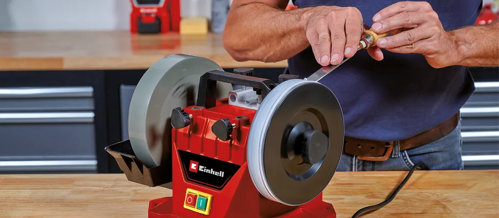 Disque à décalquer cuir 180 mm Einhell : éliminez le morfil de vos lames