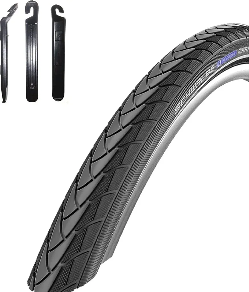 Pneu Schwalbe 27.5x1.50 Marathon Plus SmartGuard E-50 Noir-Réfléchissant