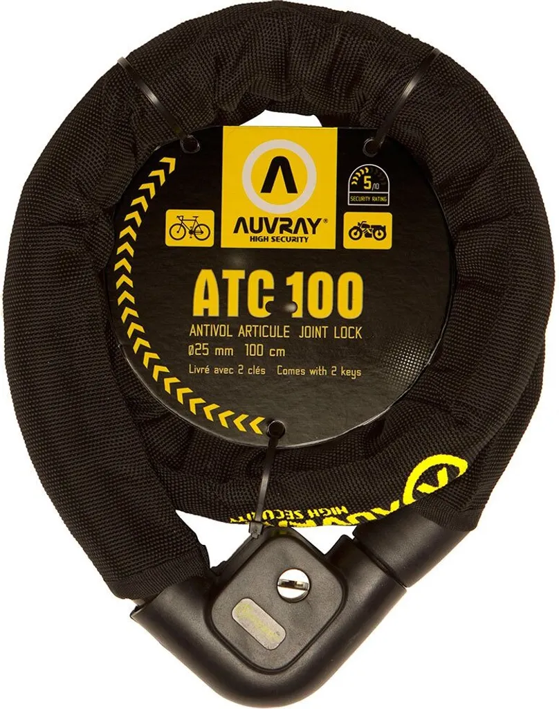 Antivol articulé Auvray A364 - Fini les vols de vélo avec cet acier trempé
