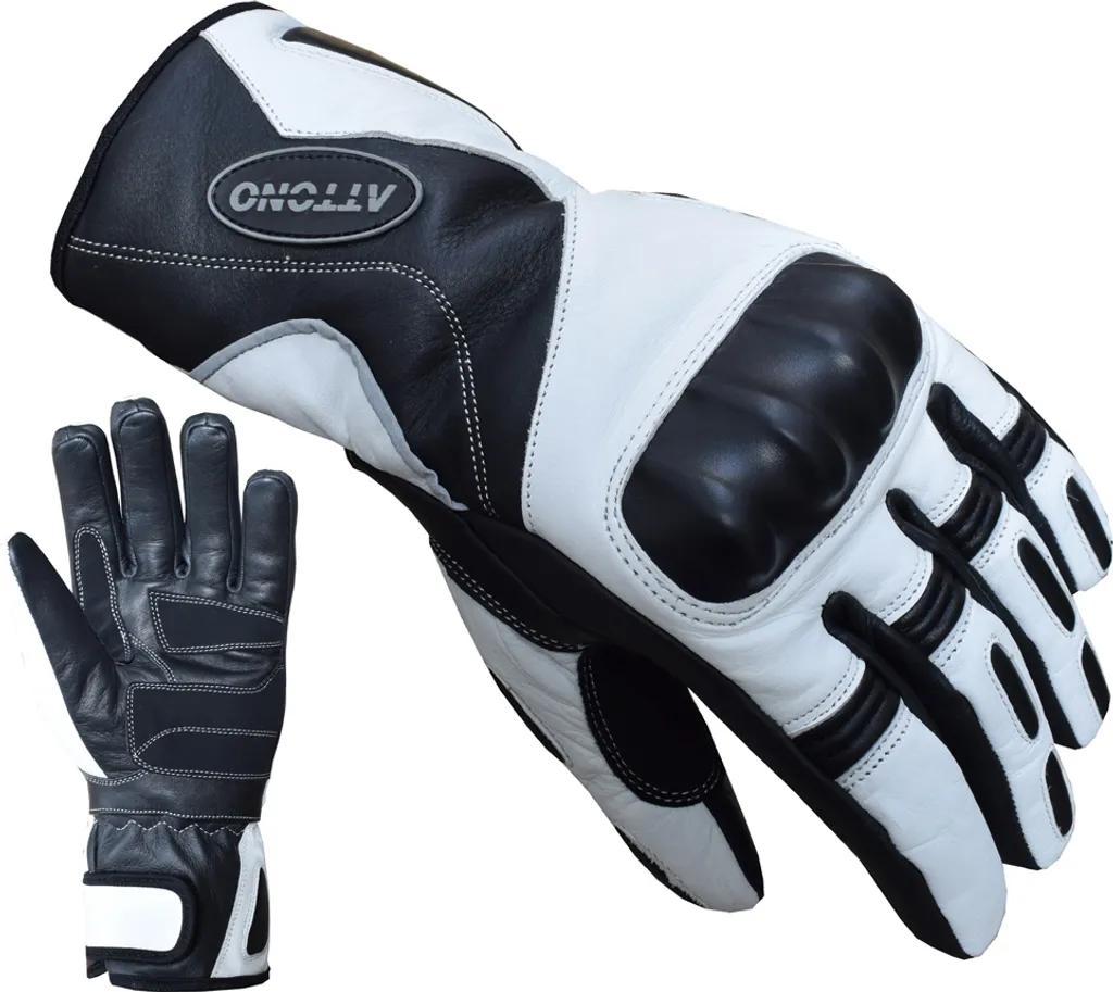 Gants de ski imperméables blancs en cuir contre le froid et l'humidité