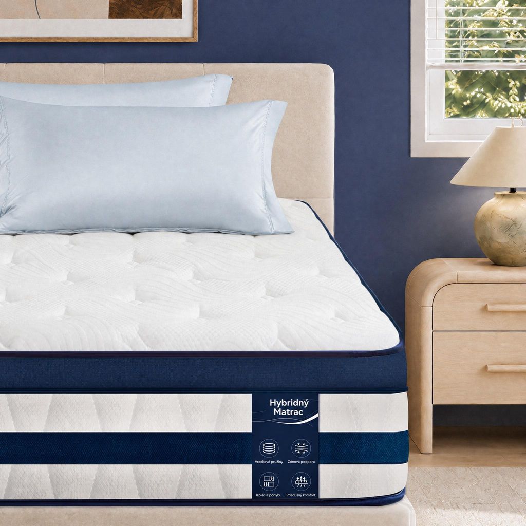 Matrac 90x200 cm, výška 26 cm, s integrovaným topperom, Obrázok produktu 