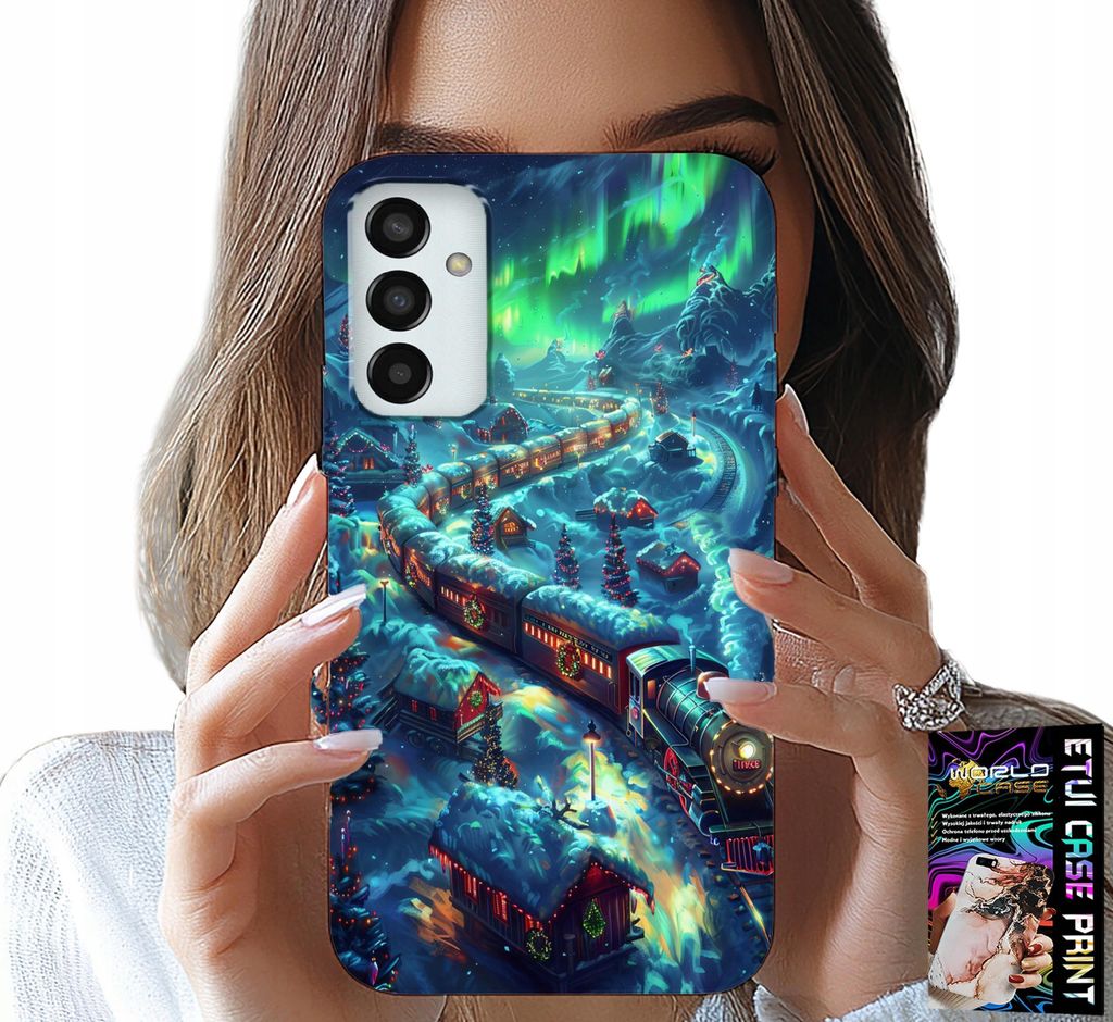Etui Für Samsung Galaxy M23 - Zug, Weihnachtsexpress Designs + Glas
