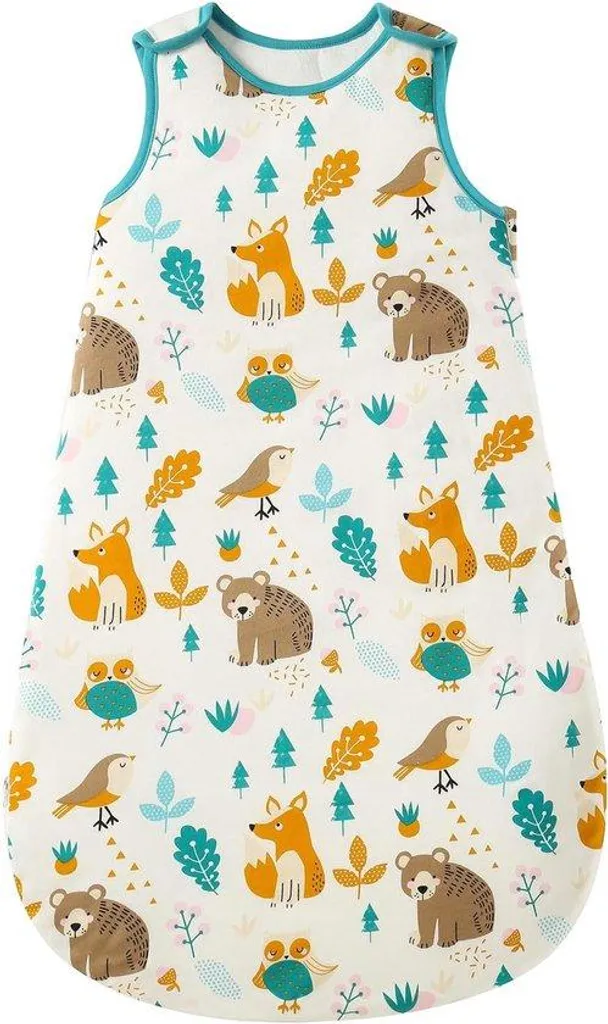 Sac de couchage bébé 0-6 mois en mousseline 100% coton doux respirant