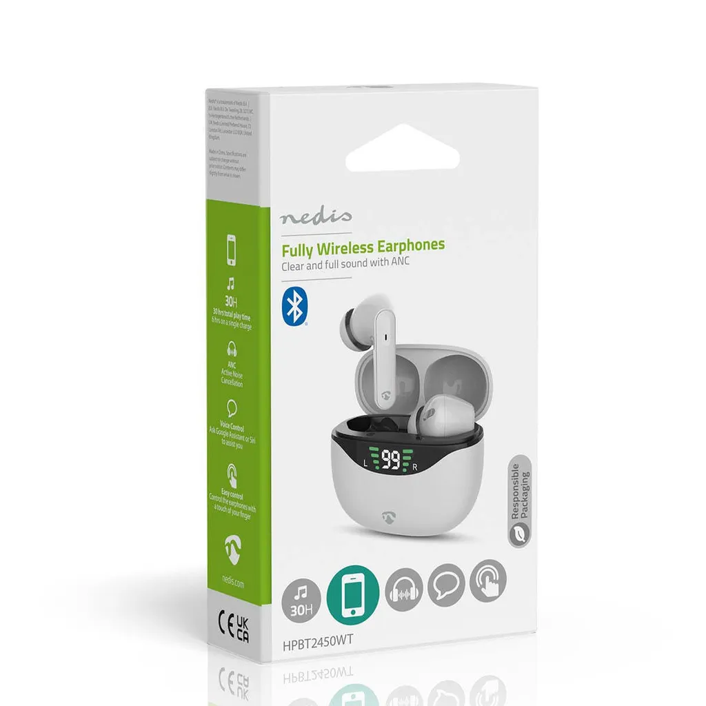 Auricolari TWS ANC Premium - 30 Ore Batteria e Design Ergonomico - 7