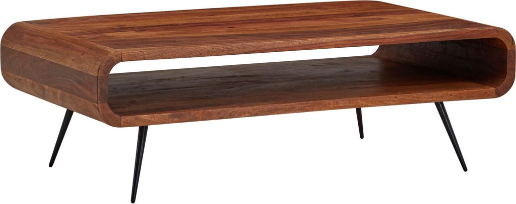 WOHNLING Couchtisch 90x55x30 cm Sheesham Massivholz / Produktbild 
