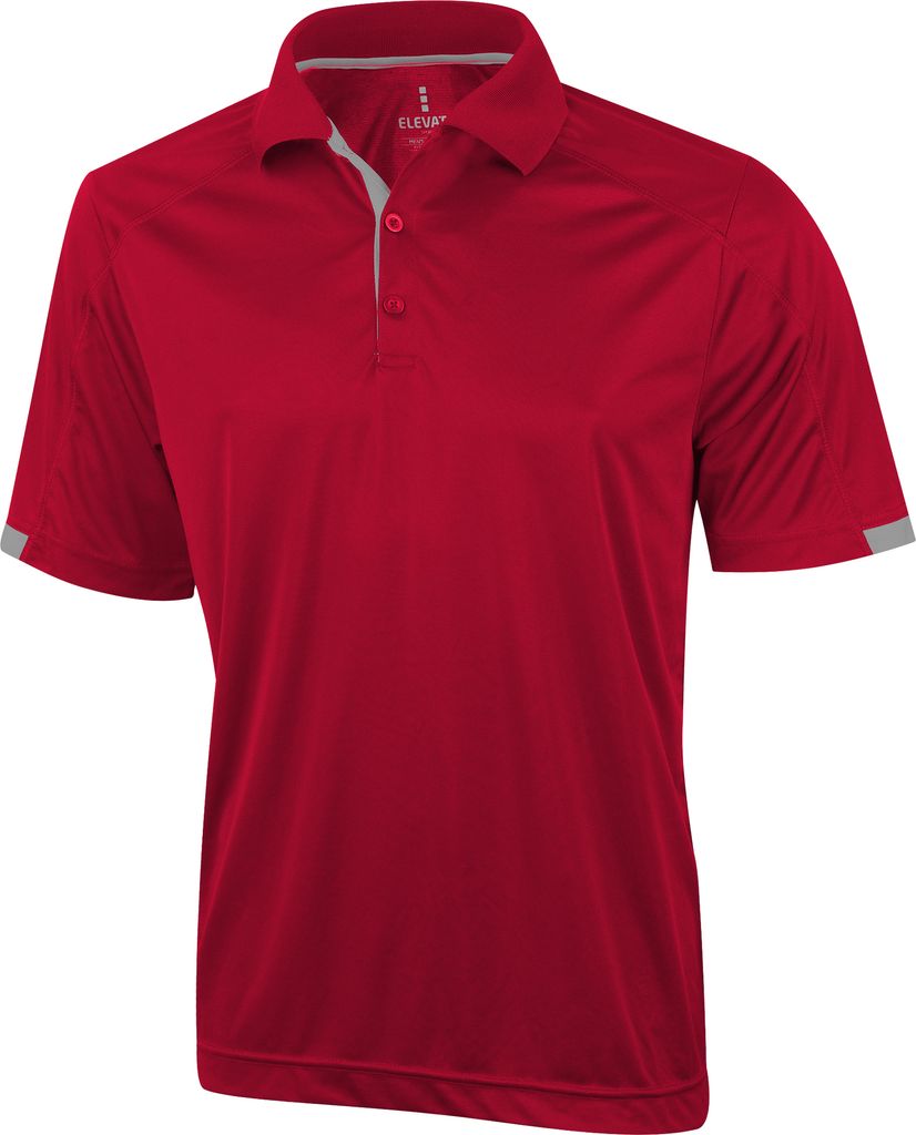 Elevate Herren Poloshirt Kiso, kurzärmlig PF1892 (XS) (Rot)