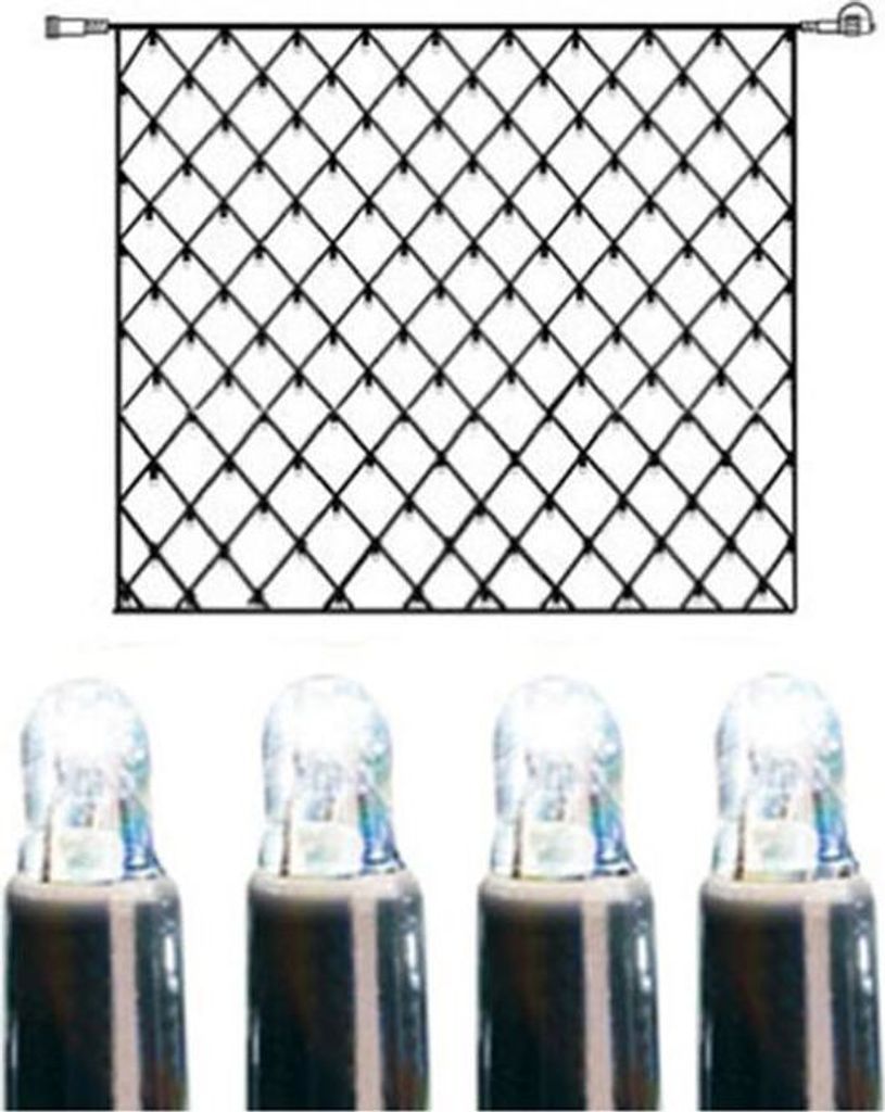 System LED 'LED Lichternetz 3x3m' 192 LED ́s, kaltweiß, IP44